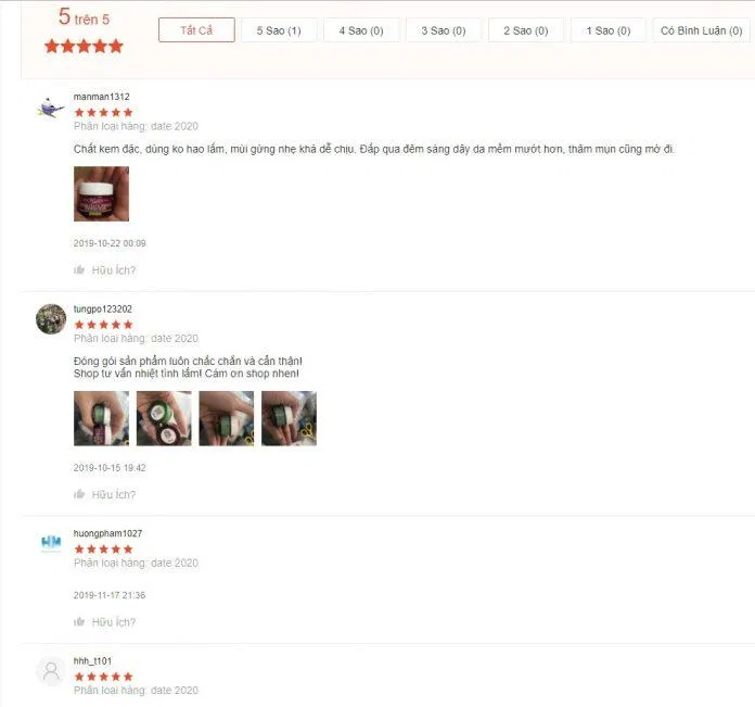 Đánh giá của khách hàng tại Shopee (ảnh: BlogAnChoi)