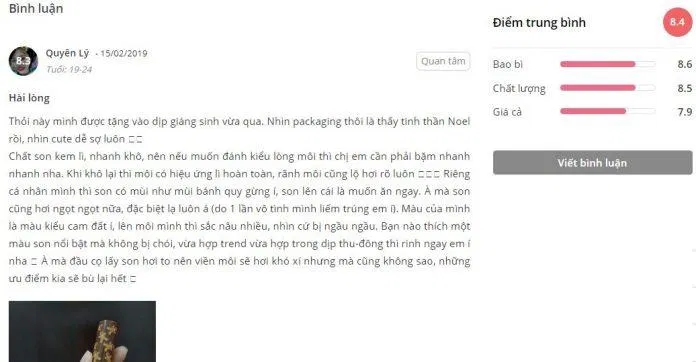 đánh giá too faced