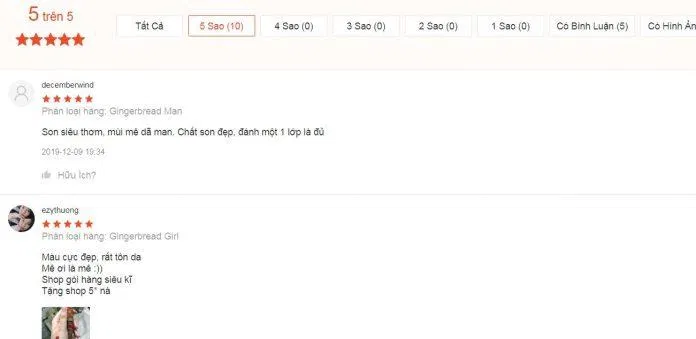 đánh giá đánh giá toofaced shopee