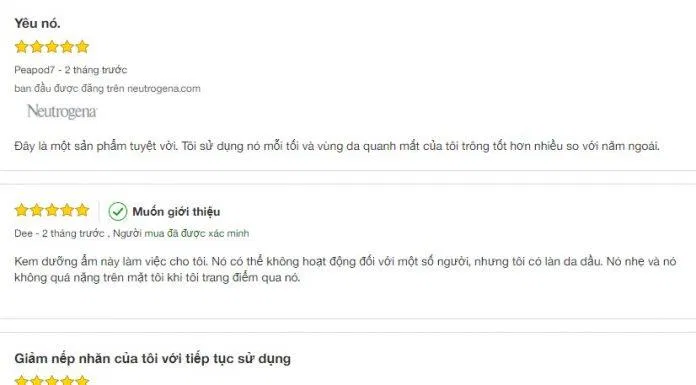 Đánh giá từ khách hàng trên trang Target Đánh giá từ khách hàng trên trang Target (Ảnh: Internet)
