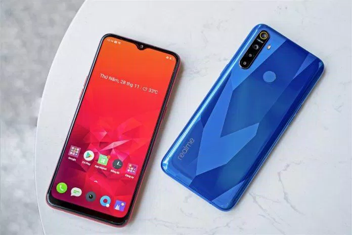 Realme 5S có dung lượng pin cực kì khủng. Ảnh: internet