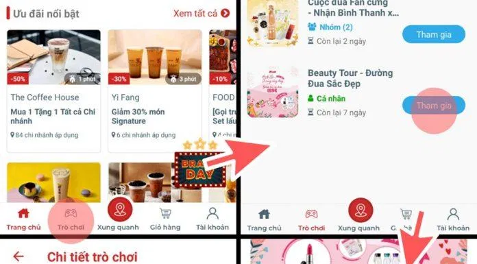 Vừa sử dụng ưu đãi giảm giá, vừa được chơi game lại nhận thêm quà giá trị. (Nguồn: Internet)