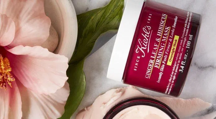 Review mặt nạ ngủ chống lão hoá Kiehl’s Ginger Leaf & Hibiscus Firming Mask