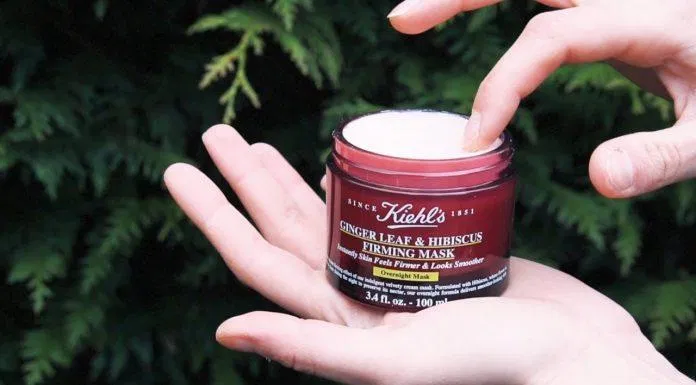 Review mặt nạ ngủ chống lão hoá Kiehl’s Ginger Leaf & Hibiscus Firming Mask