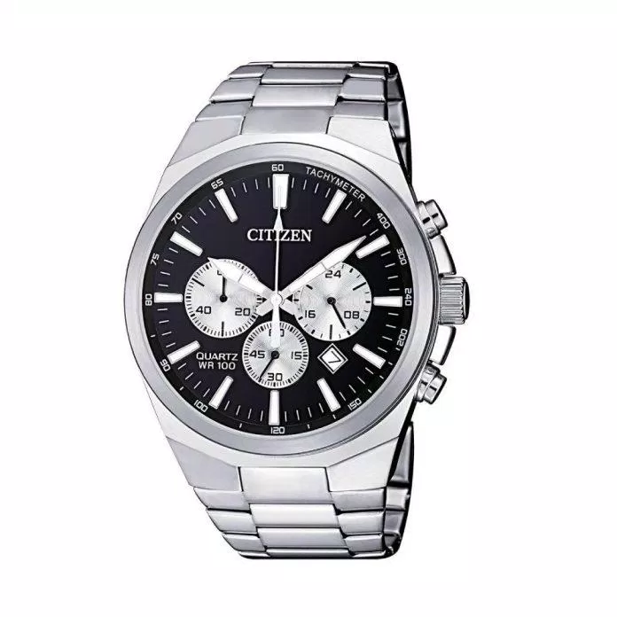 Đồng hồ Citizen AN8170-59E phủ lớp áo màu bạc sang trọng. (Nguồn: internet).