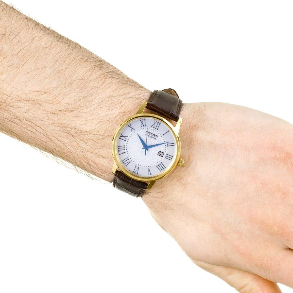 Đồng hồ Citizen BM6752-02A dây da nâu êm ái. (Nguồn: internet).