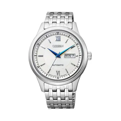 Đồng hồ Citizen NY4051-51A có điểm nhấn là kim đồng hồ màu xanh dương ánh kim. (nguồn: internet).