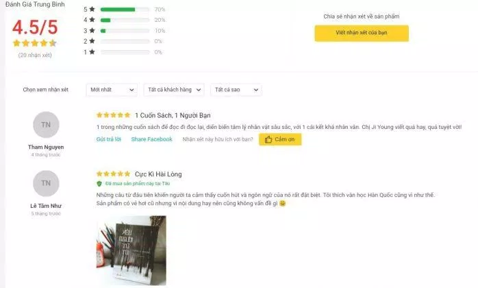 Đánh giá của người đọc trên Tiki về cuốn tiểu thuyết Yêu Người Tử Tù Đánh giá của người đọc trên Tiki về cuốn tiểu thuyết Yêu Người Tử Tù