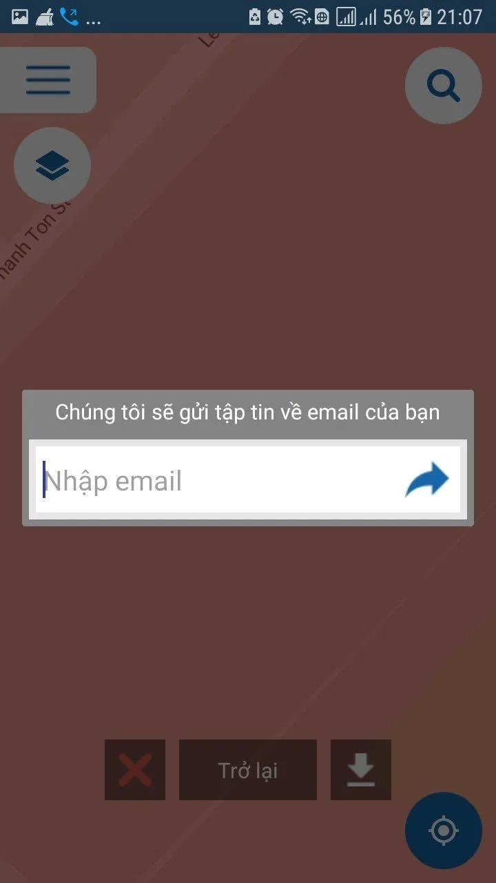 nhập địa chỉ email