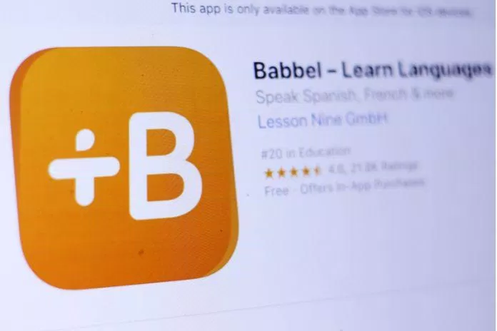 Ứng dụng "Babbel". Nguồn: internet. Ứng dụng "Babbel". Nguồn: internet.