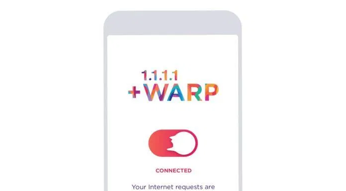 Ứng dụng VPN WARP. Ảnh: internet Ứng dụng VPN WARP. Ảnh: internet