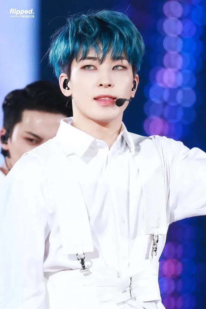 Wonwoo cũng bắt kịp sắc xanh của năm 2020. (Nguồn: Internet)