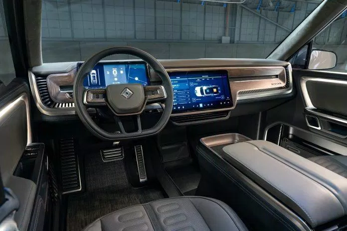 Nội thất của Rivian R1T. Ảnh: internet