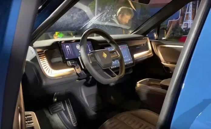 Rivian R1T có không gian hiện đại. Ảnh: internet