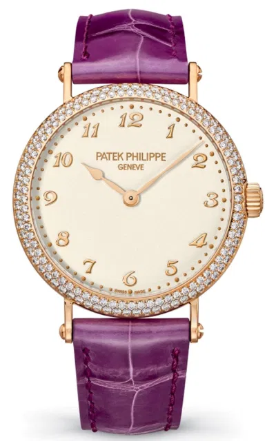 Patek Phlippe 7200-200R Calatrava dây tím độc lạ,bứt phá mọi giới hạn. (Nguồn: Internet).