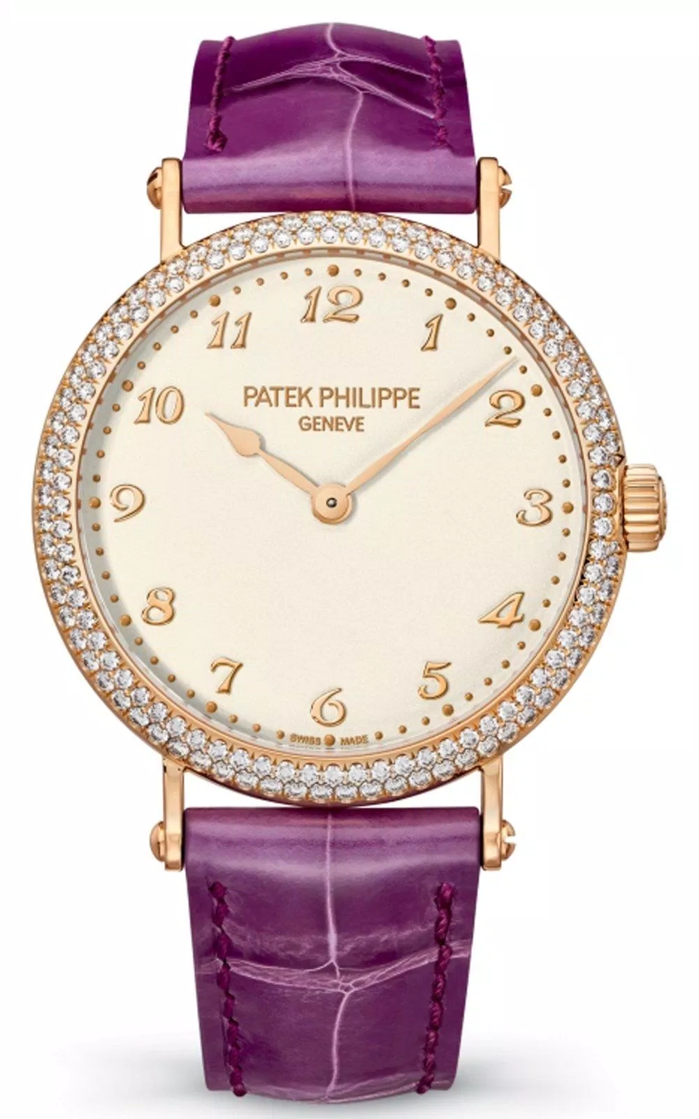 Patek Phlippe 7200-200R Calatrava dây tím độc lạ,bứt phá mọi giới hạn. (Nguồn: Internet).