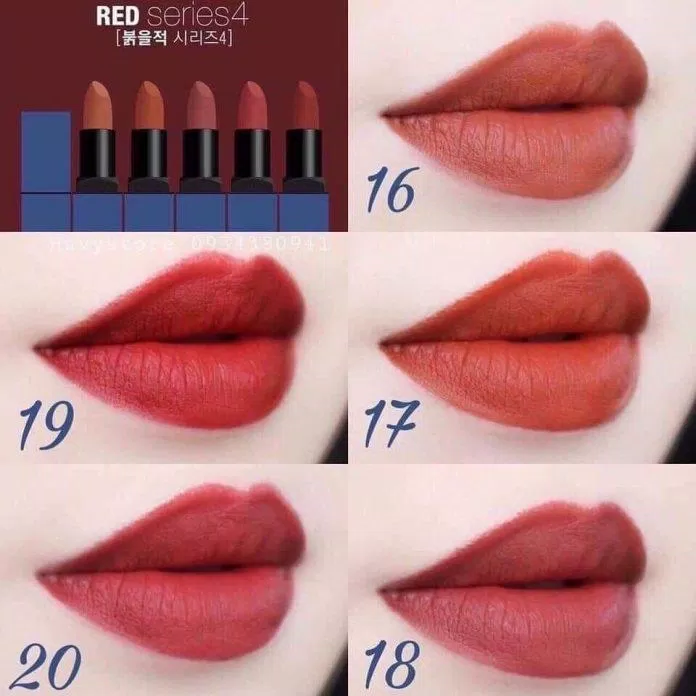 BBIA Last Lipstick Ver 4 với 5 màu son vô cùng thời thượng (Ảnh: Internet)