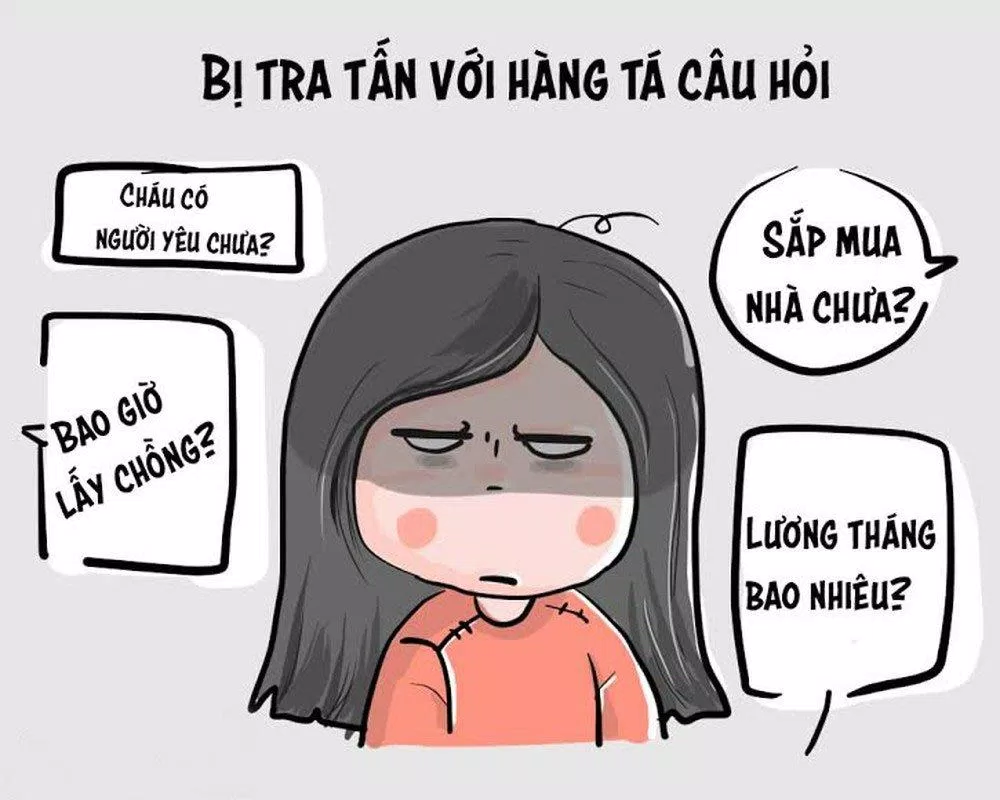 Nỗi ám ảnh kinh hoàng của người trẻ mỗi dịp Tết đến. (Ảnh: Internet)