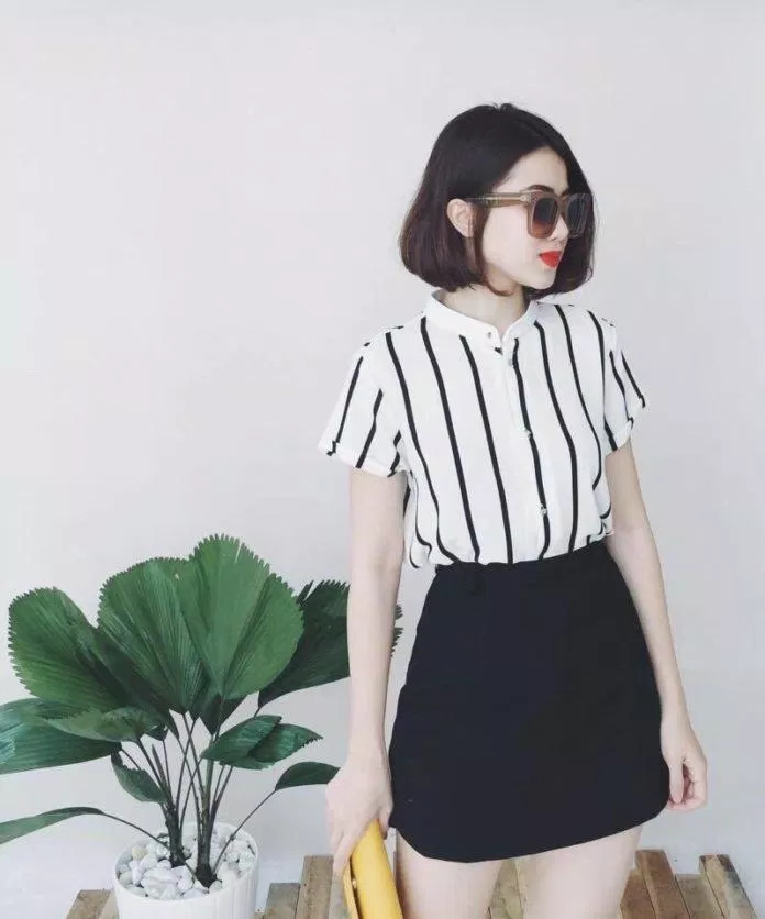 Chân váy ngắn trên đầu gối là item không thể thiếu của nàng "nấm lùn". (Nguồn: Internet)
