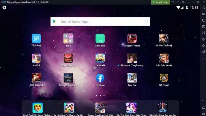 Cuối cùng là bạn có thể bắt đầu sử dụng NoxPlayer rồi. Ảnh: BlogAnChoi