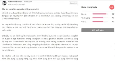 đánh giá đánh giá etude house