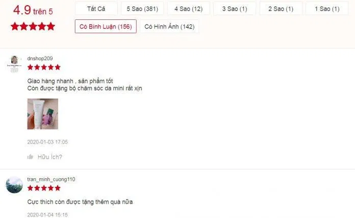 đánh giá đánh giá innisfree 2