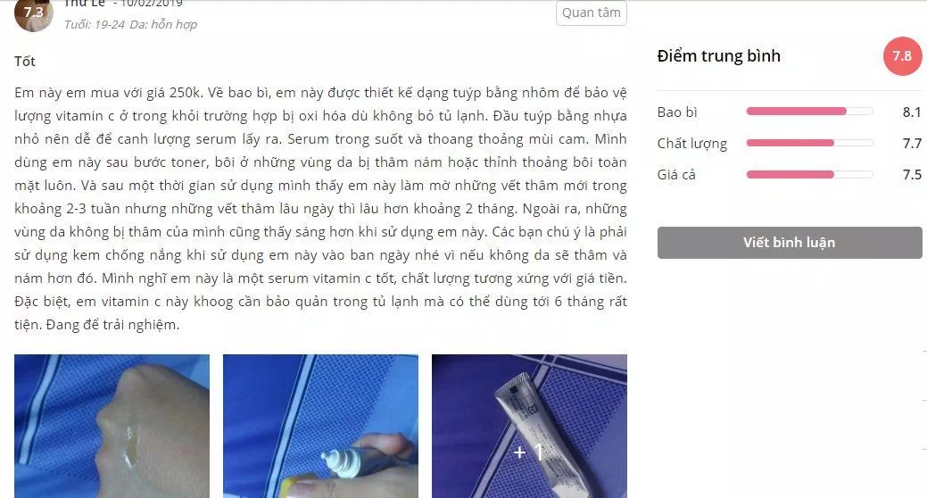 đánh giá đánh giá rohto 2