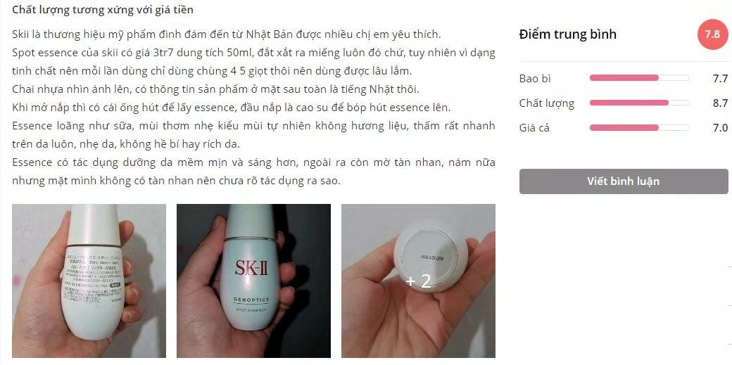 đánh giá đánh giá skii