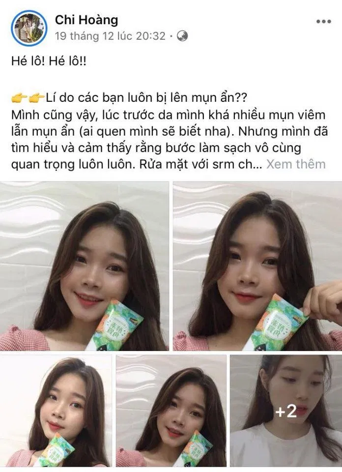 Đánh giá tích cực mà Chi Hoàng dành cho gel tẩy tế bào chết lên men tự nhiên SEXYLOOK Enzyme Exfoliating Gel