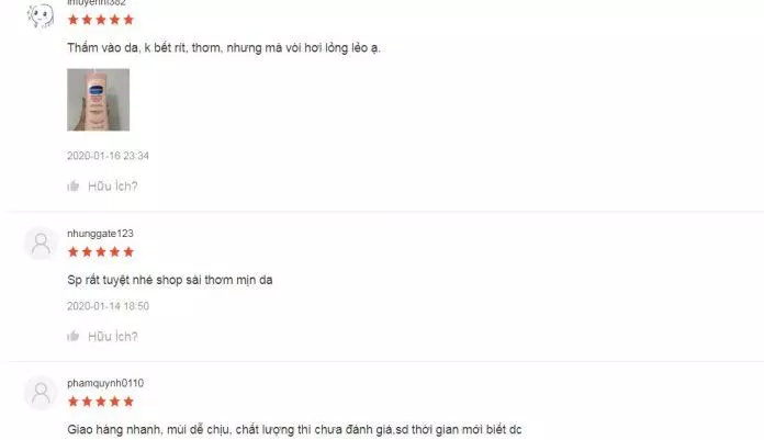 Khách hàng đánh giá về sản phẩm trên Shopee đánh giá