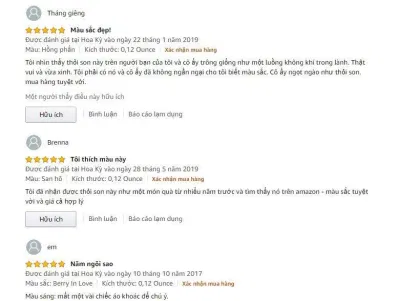 Đánh giá từ khách hàng sử dụng trên trang Amazon Đánh giá từ khách hàng sử dụng trên trang Amazon (Ảnh: Internet)