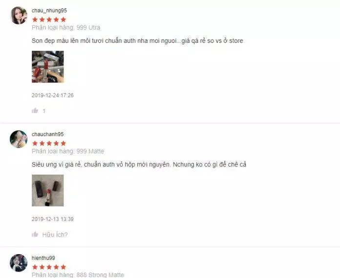 Đánh giá từ khách hàng sử dụng trên trang Shopee Đánh giá từ khách hàng sử dụng trên trang Shopee (Ảnh: Internet)