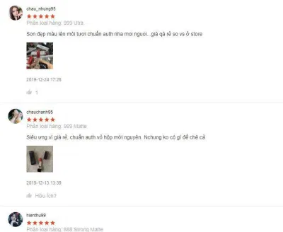Đánh giá từ khách hàng sử dụng trên trang Shopee Đánh giá từ khách hàng sử dụng trên trang Shopee (Ảnh: Internet)
