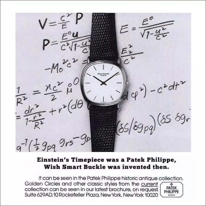 Einstein nhận được chiếc PAtek Philippe khi vừa hoàn thành xong thuyết tương đối. (Nguồn: Internet). 