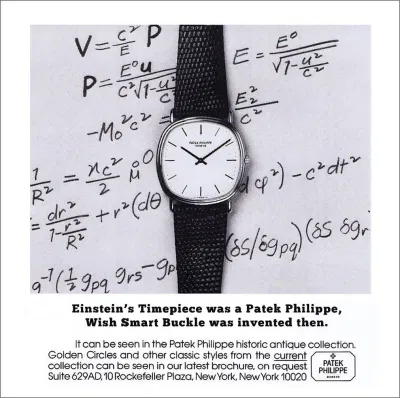 Einstein nhận được chiếc PAtek Philippe khi vừa hoàn thành xong thuyết tương đối. (Nguồn: Internet).