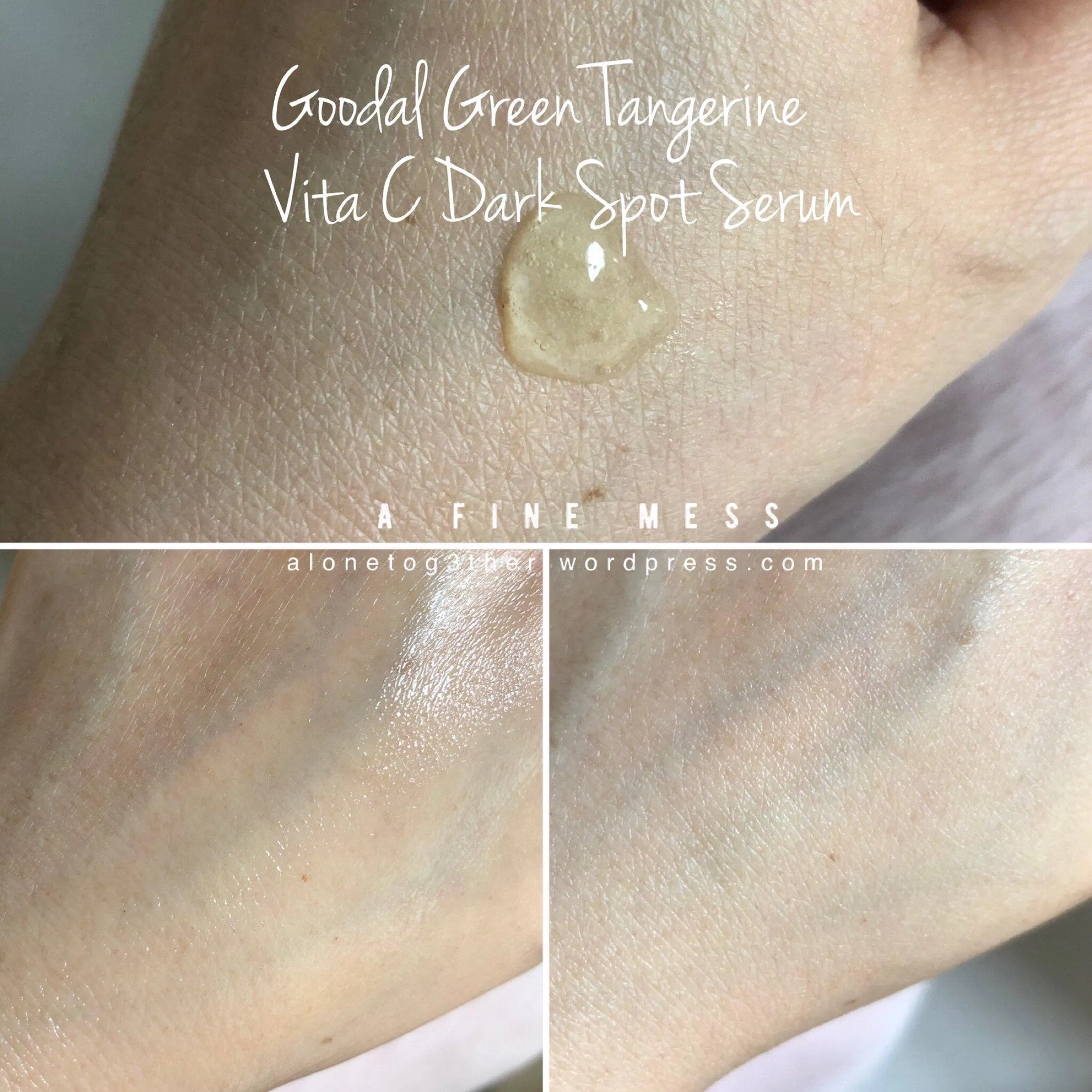 Goodal Green Tangerine Vita C Dark Spot có kết cấu dạng gel dễ dàng thẩm thấu vào da. (Nguồn: A Fine Mess).