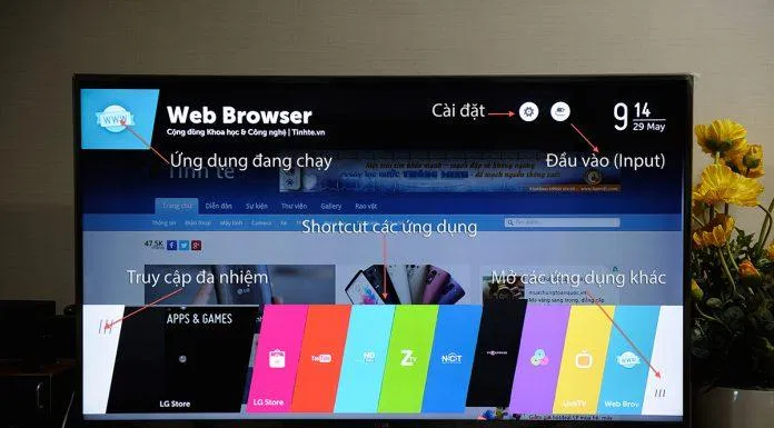 webOS xuất hiện nhiều trên các mẫu smart TV. Ảnh: internet