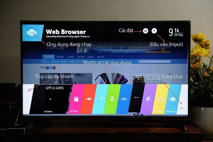 webOS xuất hiện nhiều trên các mẫu smart TV. Ảnh: internet