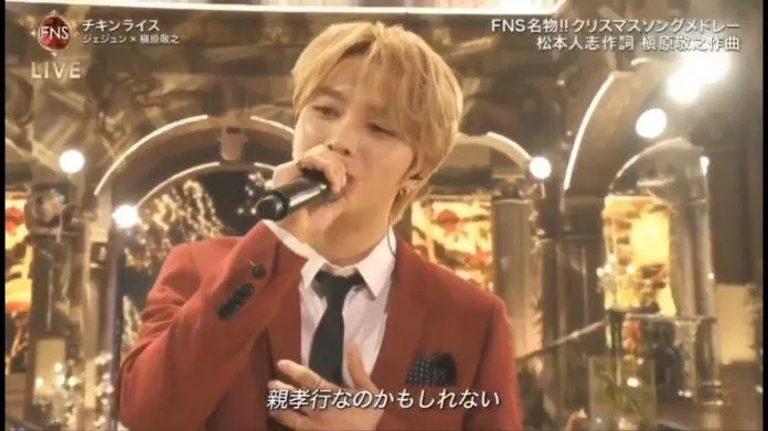 Kim Jae Joong biểu diễn trên FNS Music Festival (Nhật Bản)