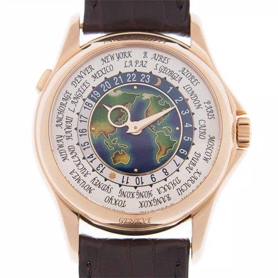 Một trong những chiếc trong bộ sưu tập Patek Philippe World Time nổi tiếng. (Nguồn: Internet).