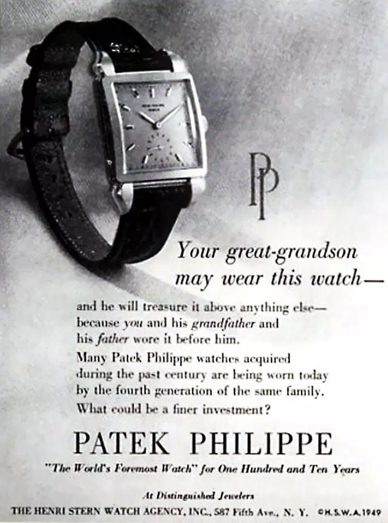 Những câu khẩu hiệu nổi tiếng của Patek Philippe. (Nguồn: Internet).