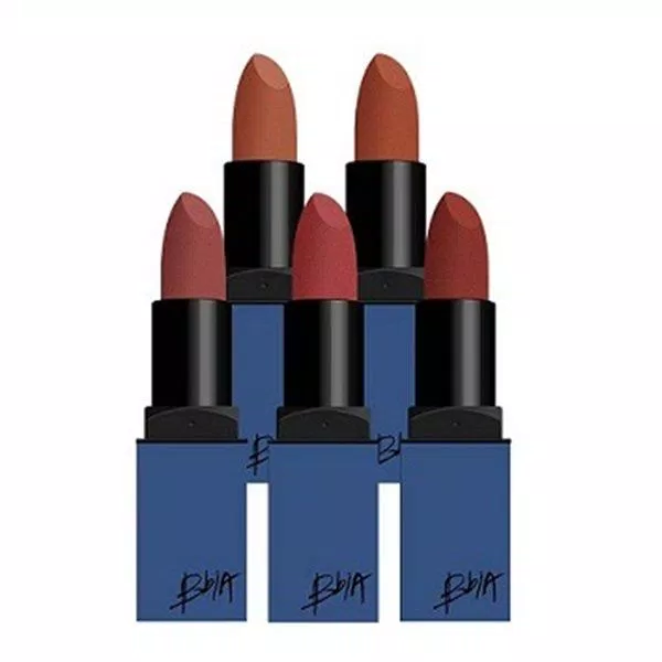 Bộ 5 màu son của BBIA Last Lipstick Red Series 4 (Ảnh: Internet)