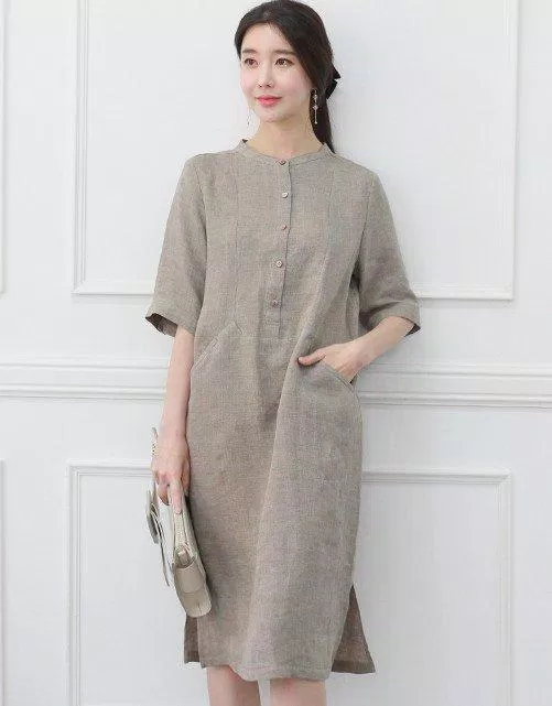 Những chiếc đầm suông, rộng như này sẽ góp phần "dìm dáng" bạn đáng kể đó. (Nguồn: Internet)