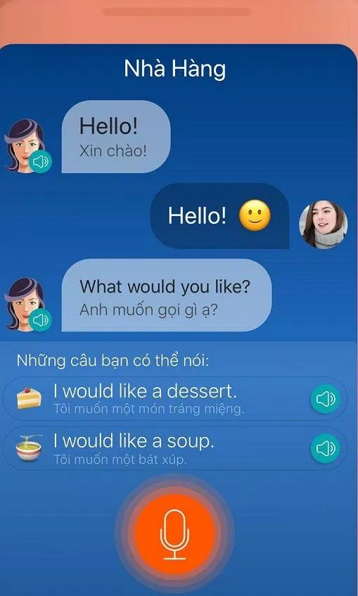 Bài tập nói giao tiếp trong Mondly. Nguồn: internet. Bài tập nói giao tiếp trong Mondly. Nguồn: internet.