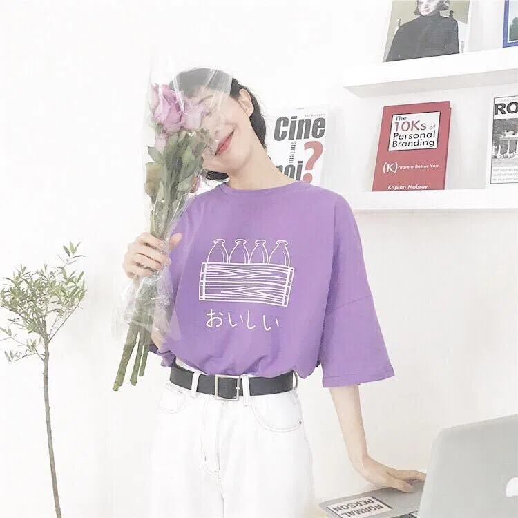 áo thun tím màu pastel. (nguồn ảnh: internet.) áo thun tím màu pastel. (nguồn ảnh: internet.)