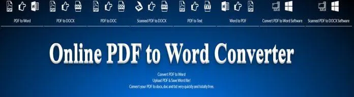 Sau khii truy cập, bạn chọn "PDF to Word: ở góc trái, tiếc là trang web không hỗ trợ tiếng Việt. Ảnh:  TinhVe