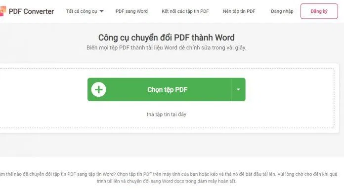 Chọn định dạng bạn muốn chuyển rồi tải tệp tin lên. Ảnh: BlogAnChoi