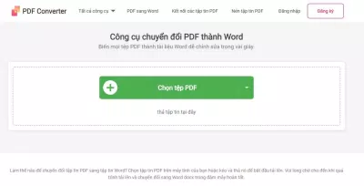 Chọn định dạng bạn muốn chuyển rồi tải tệp tin lên. Ảnh: BlogAnChoi