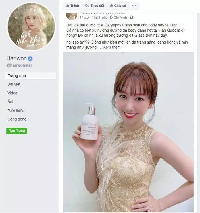 Caryophy Class Skin đã lọt vào "mắt xanh" của nàng hot girl Hàn Quốc xinh đẹp. (Nguồn: Internet)
