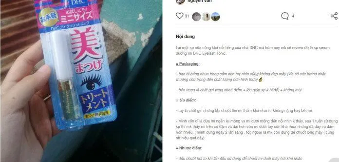 Review của khách hàng đã sử dụng sản phẩm trên fime.vn đánh giá dhc